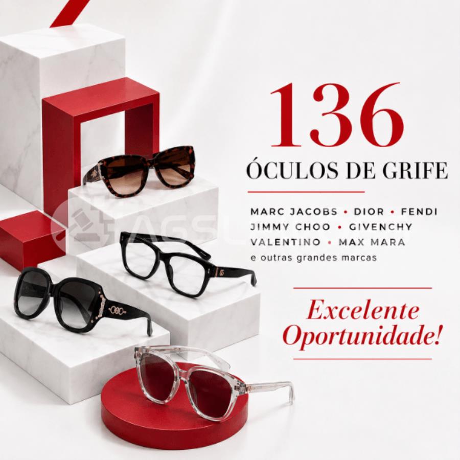 Foto de Lote Único com 136 Óculos de Grifes